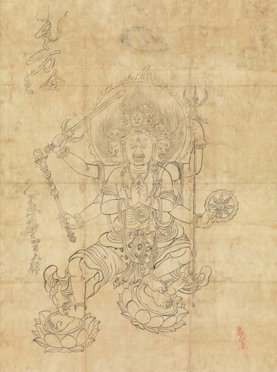 दैइतोकु म्यु, 12वीं शताब्दी। द्वारा अज्ञात