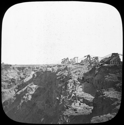 डी बीयर्स हीरे की खान, दक्षिण अफ्रीका, c1890 द्वारा अज्ञात