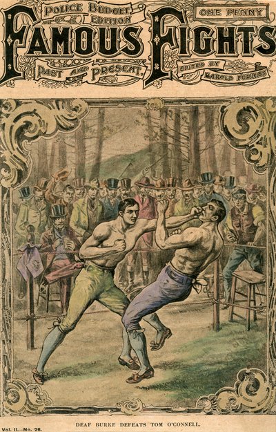 डेफ बर्क ने टॉम ओकोनेल, 1837 देर से 19 वीं या 20 वीं सदी की शुरुआत में हराया द्वारा अज्ञात
