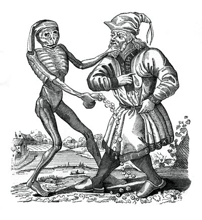 डेथ एंड द यहूदी, डांस ऑफ़ डेथ से एक एपिसोड, 1441, 1870 द्वारा अज्ञात