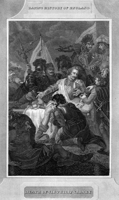 सर फिलिप सिडनी की मृत्यु, 1586 c1815 द्वारा अज्ञात