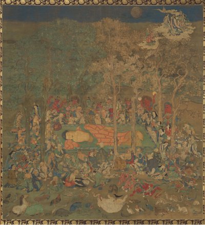 हिस्टोरिकल बुद्धा नेहन-जू की मृत्यु, 14 वीं शताब्दी। द्वारा अज्ञात