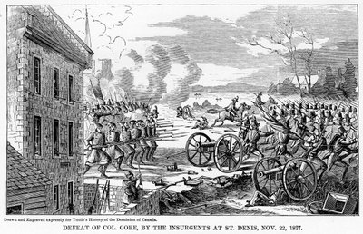 22 नवंबर 1837, 1877 को सेंट डेनिस में विद्रोहियों द्वारा कर्नल गोर की हार द्वारा अज्ञात