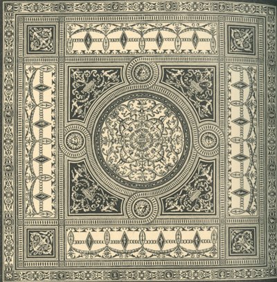 सीलिंग के लिए डिज़ाइन, c1860s, 1881। द्वारा अज्ञात