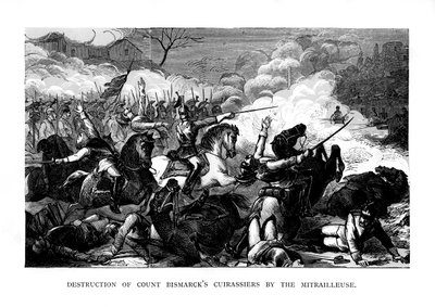 मित्राइल्यूज़, 1818, 1875 द्वारा काउंट बिस्मार्क क्यूइरासियर्स का विनाश द्वारा अज्ञात