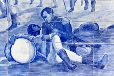 ब्राजील की आजादी की लड़ाई को दर्शाने वाले मोज़ेक का विवरण, कचोइरा, ब्राजील द्वारा अज्ञात