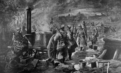 मोर्चे पर सूप का वितरण, 1915 द्वारा अज्ञात