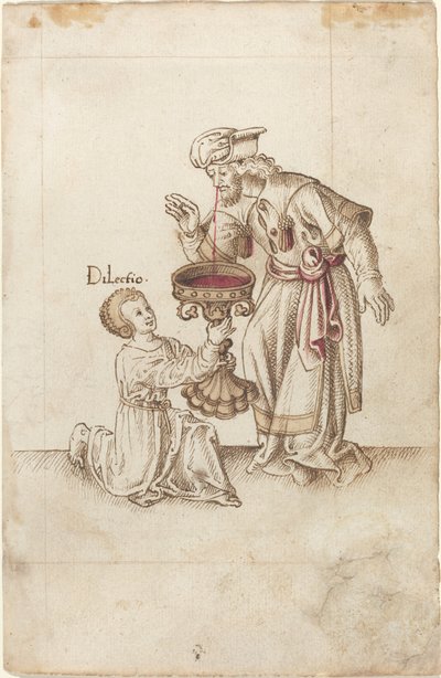 नाखूनों या बालों की कतरनों पर पानी न लगाएं [fol. 30 रेक्टो], सी. 15121515. द्वारा अज्ञात