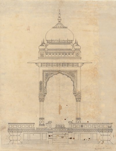 गुंबददार मंडप, सीए। 1830. द्वारा अज्ञात