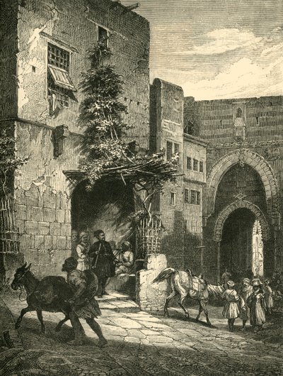 द मैमेलुक, द सिटाडल, काहिरा का दरवाजा, 1890। द्वारा अज्ञात