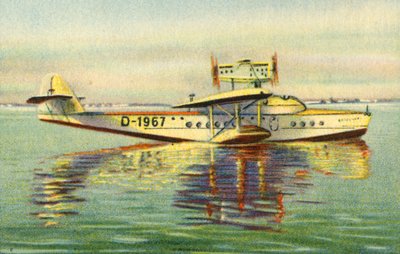 डोर्नियर डू एस फ्लाइंग बोट, 1932। द्वारा अज्ञात