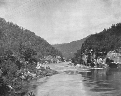 ड्रैगन गॉर्ज, न्यू रिवर, वेस्ट वर्जीनिया, यूएसए, c1900। द्वारा अज्ञात