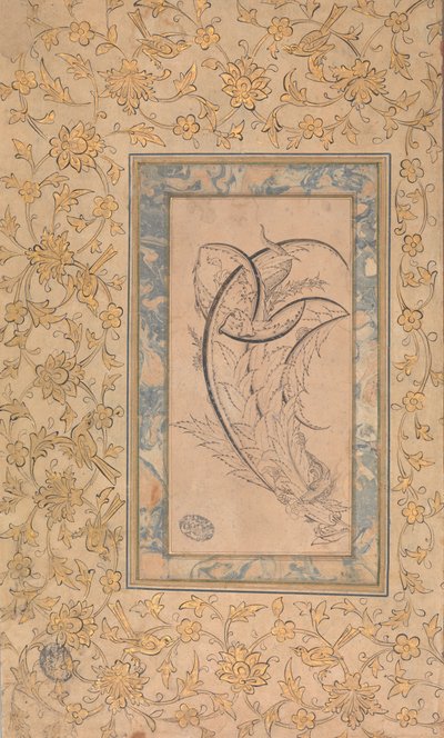 सैज़ लीव्स के चारों ओर लपेटा गया ड्रैगन, सीए। 1550-70। द्वारा अज्ञात