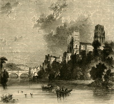 दक्षिण-पश्चिम, 1898 से डरहम कैथेड्रल। द्वारा अज्ञात