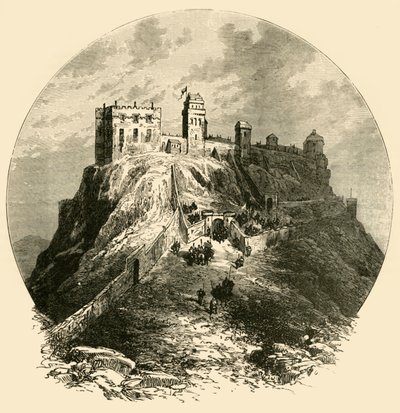 1573, 1890 की घेराबंदी से पहले एडिनबर्ग कैसल, एज़ इट। द्वारा अज्ञात