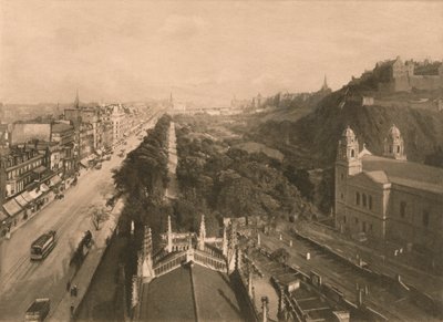 एडिनबर्ग, लुकिंग टुवर्ड्स कैल्टन हिल, प्रिंसेस स्ट्रीट, 1902 के वेस्ट एंड से द्वारा अज्ञात