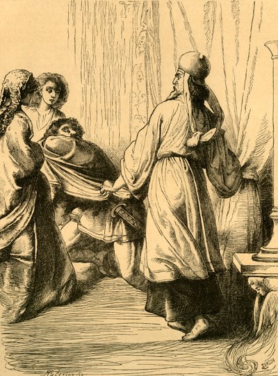 Edwy डंस्टन द्वारा Elgiva की उपस्थिति से घसीटा, c1890। द्वारा अज्ञात