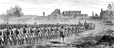 मिस्र के करनक, 1889 में मिस्र की सेना द्वारा अज्ञात