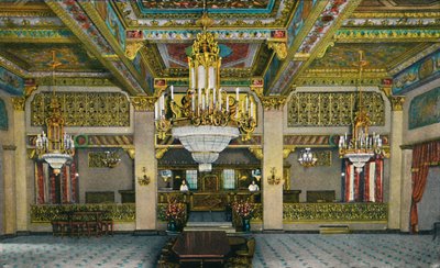 कैसिनो और प्रसिद्ध गोल्ड बार के विस्तृत इंटीरियर, होटल अगुआ कलिएंटे, c1939 द्वारा अज्ञात