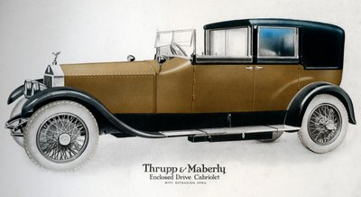 विस्तार से खुली ड्राइव रोल्स-रॉयस कैब्रियोलेट, c1910-1929 द्वारा अज्ञात