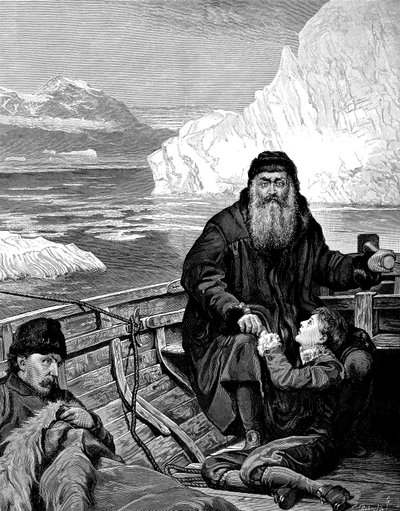 अपने अंतिम यात्रा पर अंग्रेजी नाविक हेनरी हडसन 1550-1611 द्वारा अज्ञात