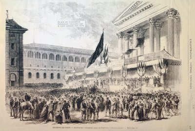 1870-1871, नेशनल गार्ड, प्लेस डु पैंथियन, पेरिस में स्वयंसेवकों की भर्ती द्वारा अज्ञात