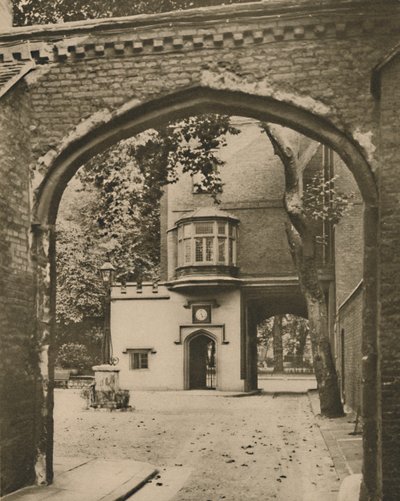 चार्टरहाउस का प्रवेश द्वार और प्रवेश द्वार, c1935। द्वारा अज्ञात