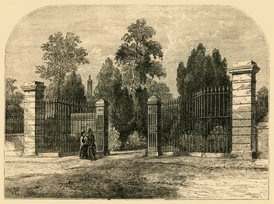 ब्रॉम्पटन कब्रिस्तान में प्रवेश, c1876। द्वारा अज्ञात