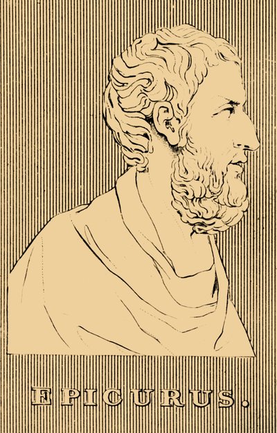 Epicurus, 341-270 ईसा पूर्व 1830। द्वारा अज्ञात