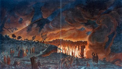 विसुवियस का विस्फोट, 1776 द्वारा अज्ञात