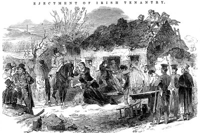 बेदखल आयरिश किसान परिवार, 1848 द्वारा अज्ञात