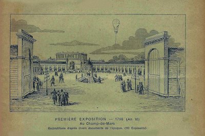 फ्रांसीसी उद्योग के उत्पादों की प्रदर्शनी, पेरिस, 1798 बॉन मार्चे से, 1900। द्वारा अज्ञात
