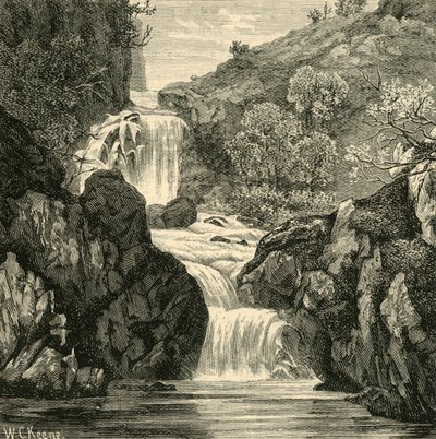 डेविल्स ग्लेन में पतन, 1898। द्वारा अज्ञात