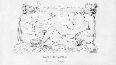 फौनो ई सतिरो फौना और व्यंग्य, c1850 द्वारा अज्ञात