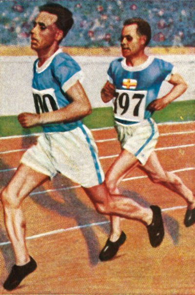 फिनिश धावक विले रितोला और पाओवो नुरमी, 1928। द्वारा अज्ञात