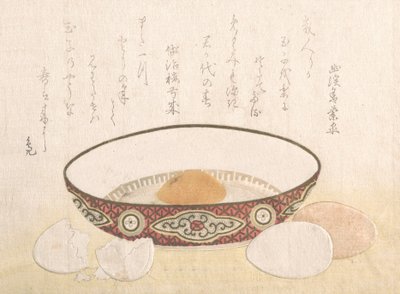 अंडे के साथ चपटा कटोरा, शायद 1813। द्वारा अज्ञात