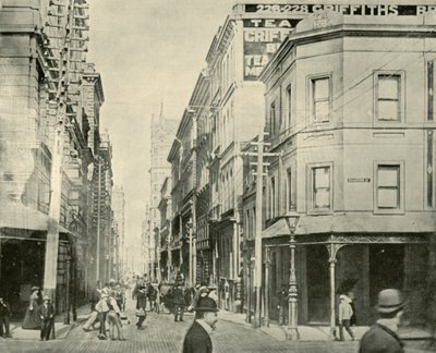 फ्लिंडर्स लेन, मेलबोर्न, 1901। द्वारा अज्ञात