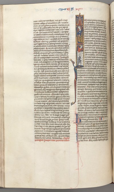 FOL। 174v, एज्रा, हिस्ट्रीशीटेड प्रारंभिक I, साइरस मंदिर के निर्माण का निर्देशन, सी। 1275-1300। द्वारा अज्ञात