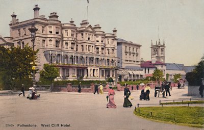 Folkestone। वेस्ट क्लिफ होटल, 19 वीं 20 वीं सदी के अंत में द्वारा अज्ञात