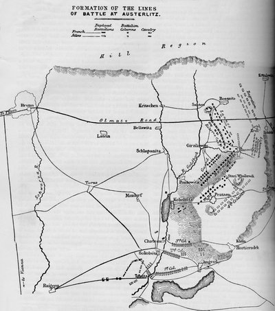 1884 में ऑस्टेरलिट्ज़ की लड़ाई की तर्ज का गठन द्वारा अज्ञात