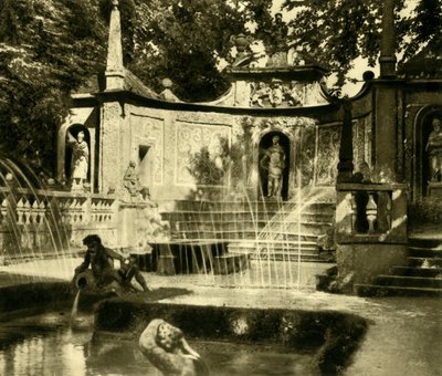 फाउंटेंस, हेल्ब्रन पैलेस, साल्ज़बर्ग, ऑस्ट्रिया, c1935। द्वारा अज्ञात