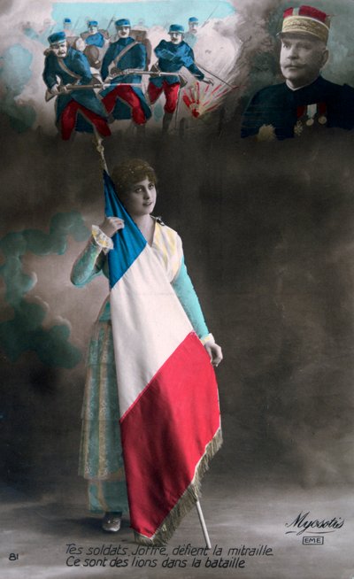 फ्रेंच WWI पोस्टकार्ड, 1914-1918 द्वारा अज्ञात