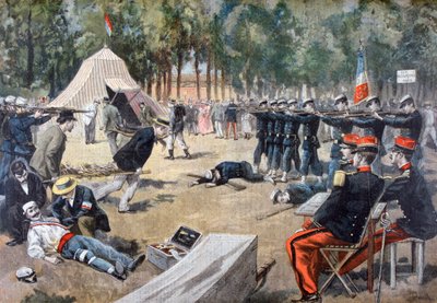 फ्रांसीसी सैन्य युद्धाभ्यास: प्राथमिक चिकित्सा कार्यकर्ता, 1897 द्वारा अज्ञात