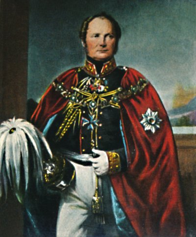 फ्रेडरिक विल्हेम IV। 1795-1861। - ब्र। क्रुजर द्वारा पेंटिंग, 1934। द्वारा अज्ञात
