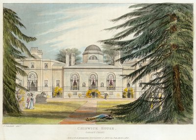 चिसविक हाउस के सामने गार्डन, हाउंस्लो, लंदन, 1823 द्वारा अज्ञात