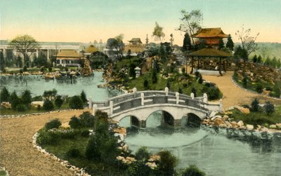 गार्डन ऑफ द फ्लोटिंग आइल, कोरोनेशन प्रदर्शनी, लंदन, 1911। द्वारा अज्ञात