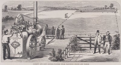 गैरेट एंड संस डबल-सिलेंडर स्टीम इंजन और टैकल, c1862 द्वारा अज्ञात