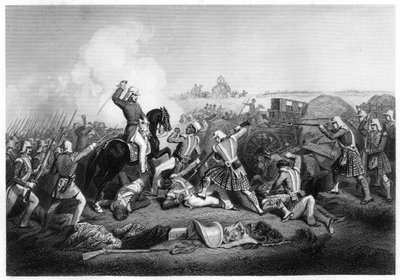 1857, c1860 के फूटीपोर में नाना साहिब पर जनरल हैवलॉक का हमला द्वारा अज्ञात