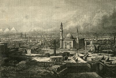 काहिरा का सामान्य दृश्य, 1890। द्वारा अज्ञात