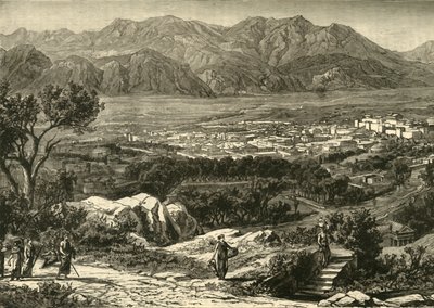 स्पार्टा का सामान्य दृश्य, बहाल, 1890। द्वारा अज्ञात